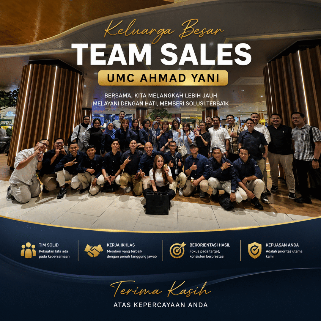 Foto bersama Team Sales UMC A. Yani